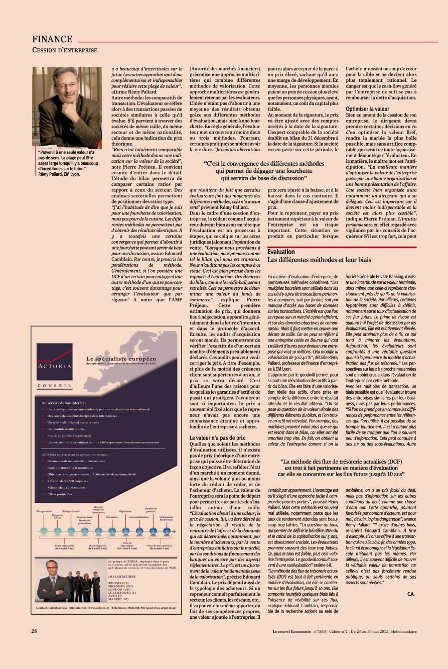 On parle de nous, transmission d'entreprises au Luxembourg On parle de nous, transmission d'entreprises au Luxembourg